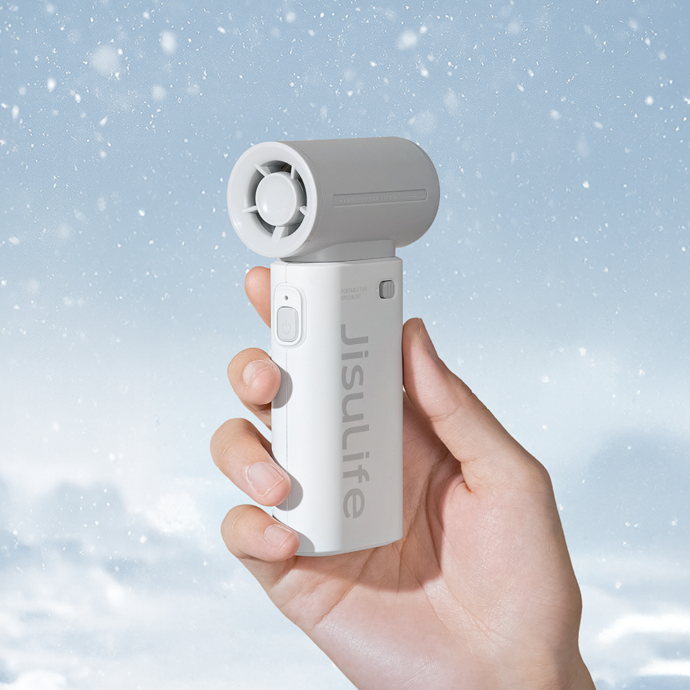 휴대용 목 넥 손 선풍기 미니 손풍기 초경량 핸디 무선 캠핑 목걸이 선풍기 Life9 라이트 그레이