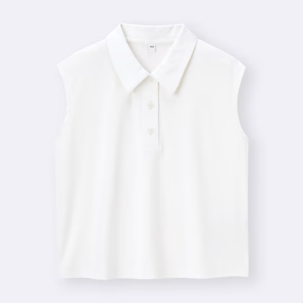 지유 폴로 셔츠 민소매 OSQ + EC 크롭 356308 - 상세 이미지 4