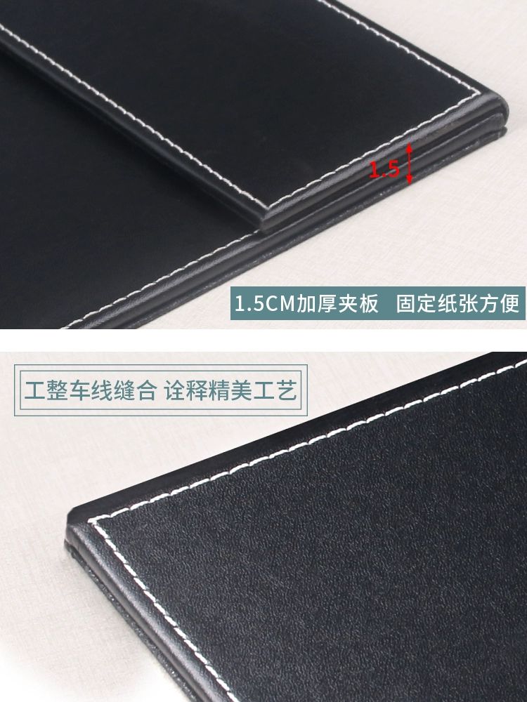 대형 결재판 A3 회사 블랙 결재 보드 결재파일 메모보드 파일 비즈니스 블랙 클립포함 60x45 - 상세 이미지 4
