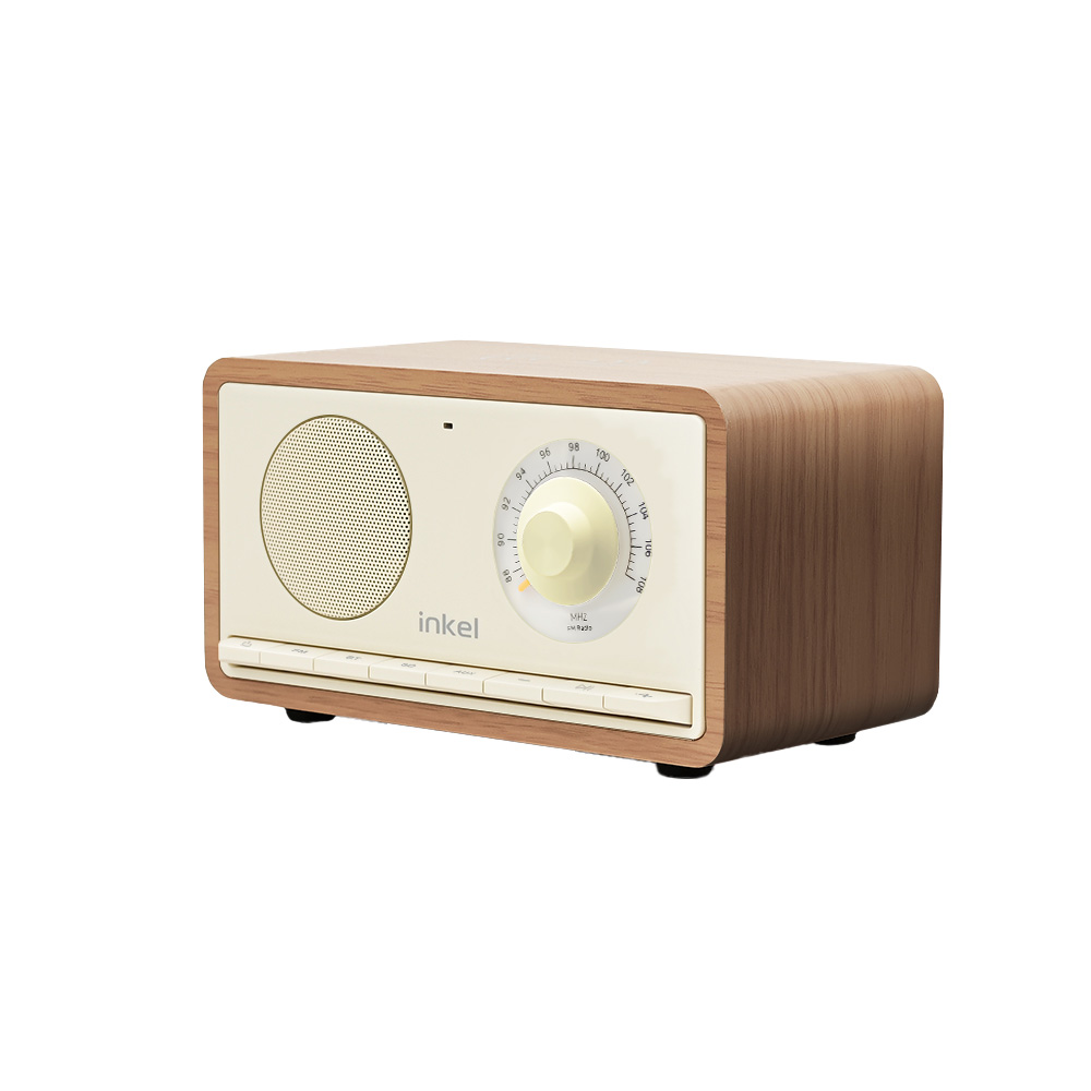 인켈 IK-BT53 휴대용 레트로 블루투스 스피커 FM 라디오 Micro SD AUX - 상세 이미지 4