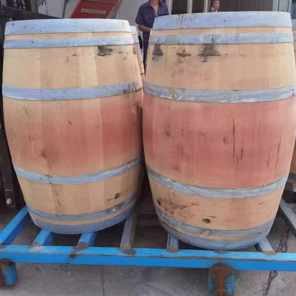 오크통 장식 거치대 철제 프레임 받침대 배럴 랙 와인 225L-300L 오크 통 브라켓 - 상세 이미지 5