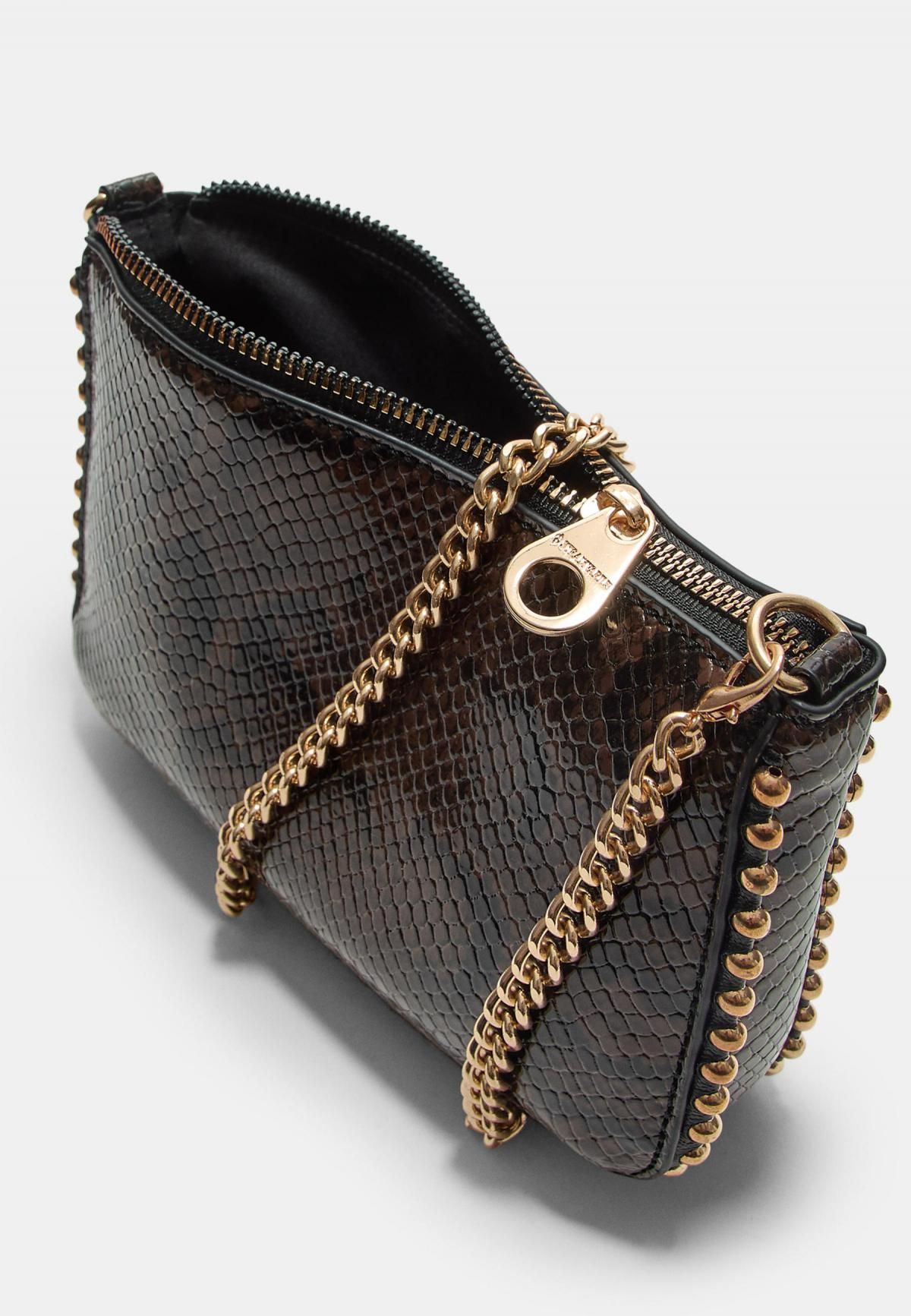 스트라디바리우스 애니멀프린트 비즈 체인 미니백 3700/911 BROWN - 상세 이미지 2