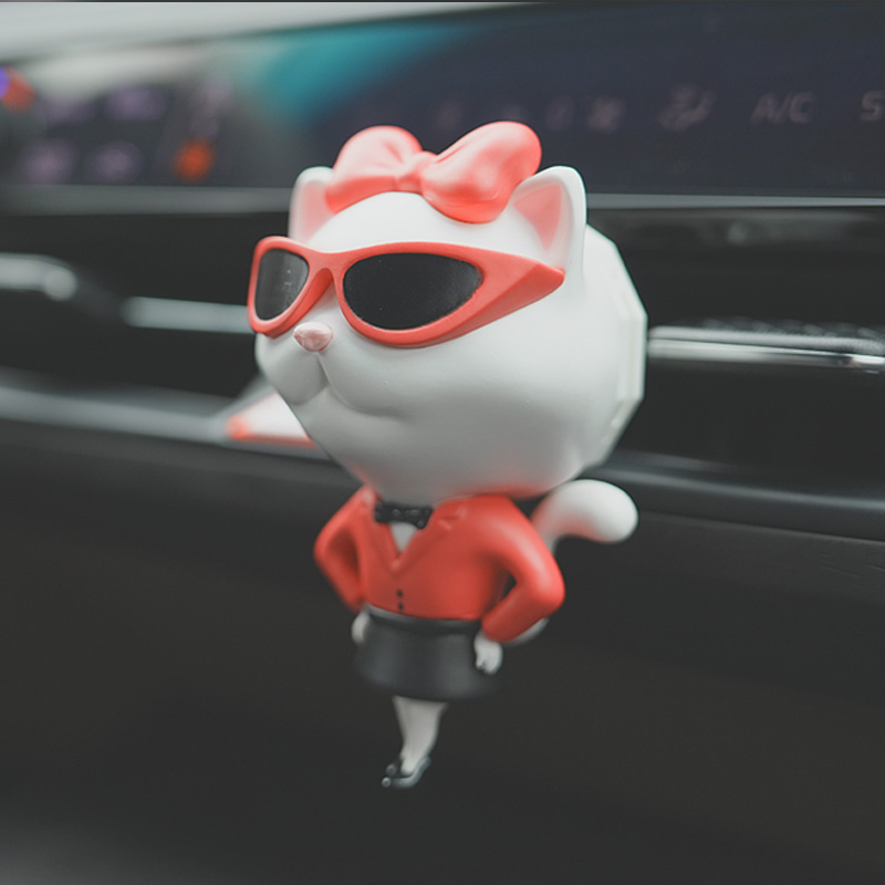 도그독 젠틀독 도베르만 피규어 차량용방향제 자동차 불독 송풍구 디퓨저 블랙체리