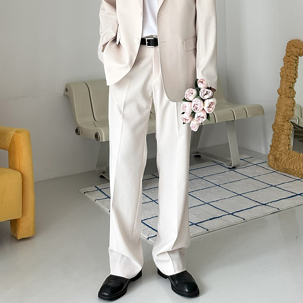 남자 슬랙스 셋업수트 아이스팬츠 남자 여름슬랙스 여름정장바지 - 상세 이미지 2