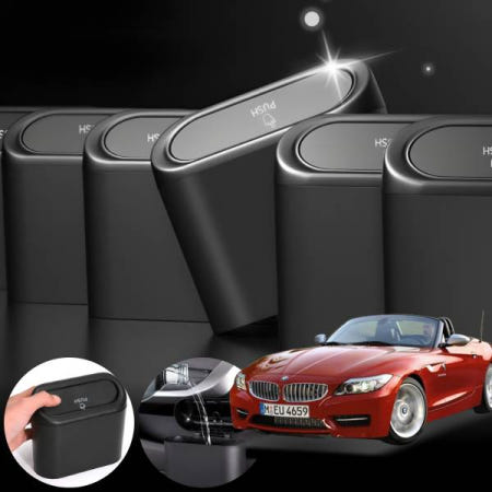 [자체제작]배터리온 BMW E89 Z4 (09~16) 30i (N52) 자동차 다용도 수납 휴지통 블랙 2개