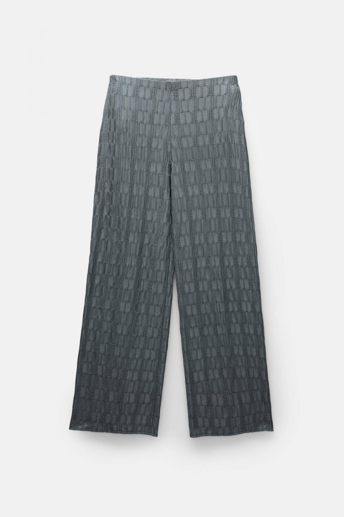 풀앤베어 와이드 텍스처 부츠컷 플레어 팬츠 7675/380 GREYISH - 상품 이미지