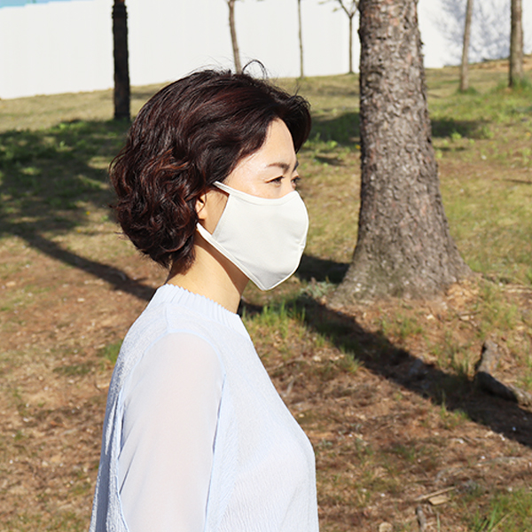 들꽃잠 인견 마스크 다이마루 입체 FREE(One size), 아이보리, 1개 - 상세 이미지 4