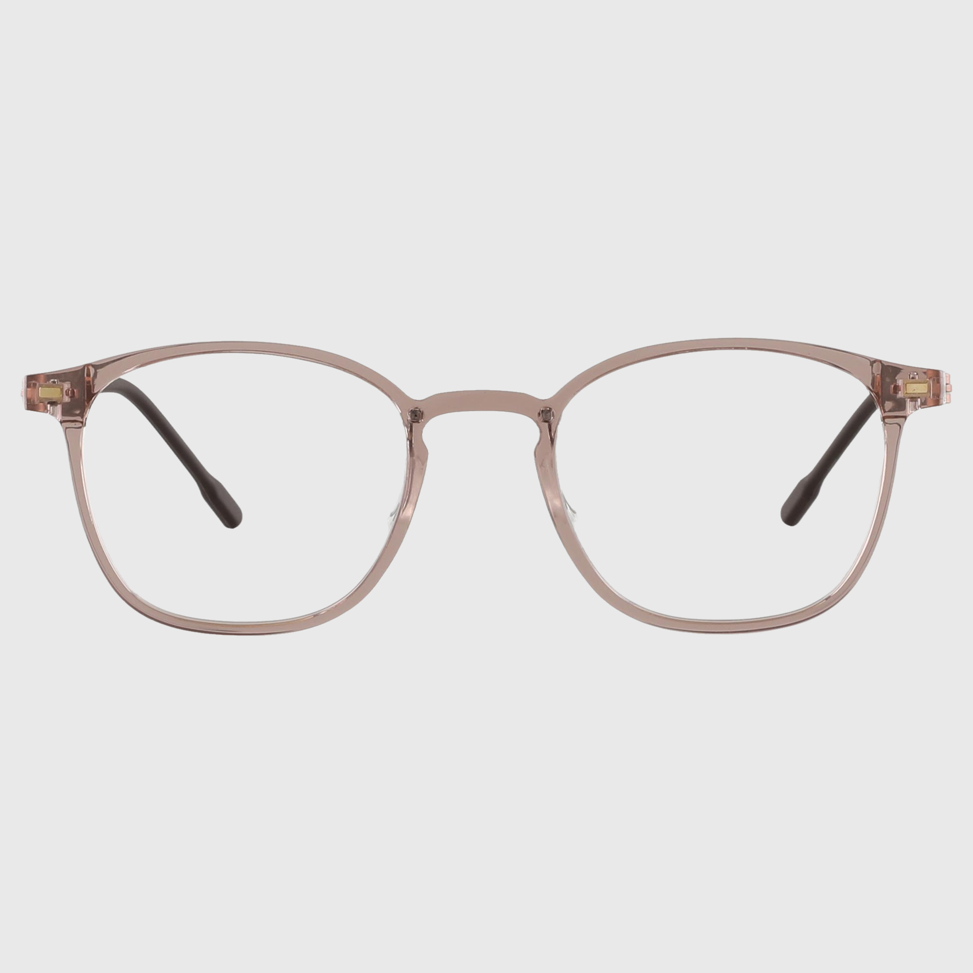 블루스크린차단 초경량 국산 나사없는 사각 뿔테 안경 투명