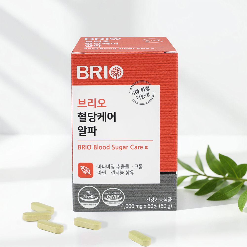 브리오 혈당케어 알파 / 바나바잎 추출물 크롬 아연 셀레늄 셀렌 영양제 60정, 6개 이미지 3