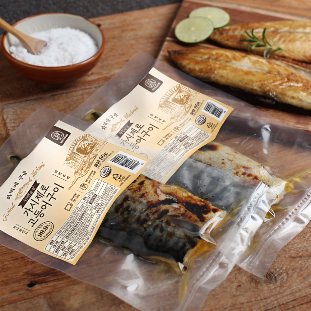 피터씨마켓 화덕에 구운 가시제로 노르웨이 고등어구이 80g, 10팩