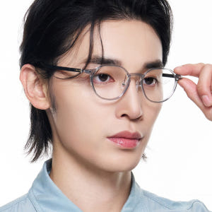 국산 나사없는 명품 크라운판도 투명 뿔테 안경 블루스크린차단 솔직 후기 | 실사용자 리뷰 분석 - 상품 이미지 4