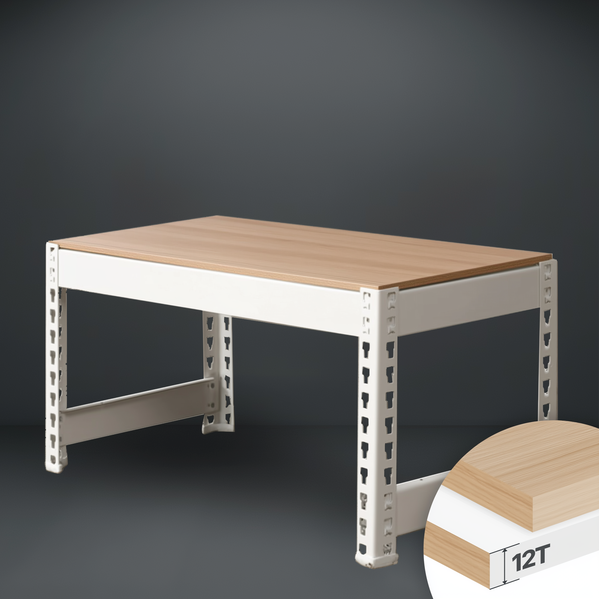 스피드랙 V2 철제선반 베란다 조립식 앵글 창고 무볼트 300300330 1단 12T합판