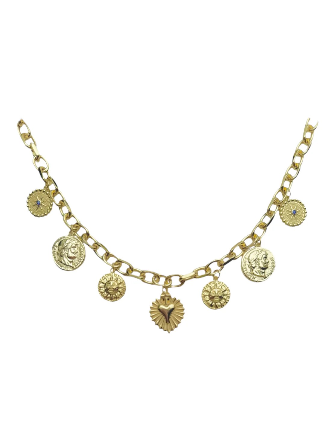 LA판타지 팬던트 코인목걸이 유럽 도금목걸이 charm necklace - 상세 이미지 3