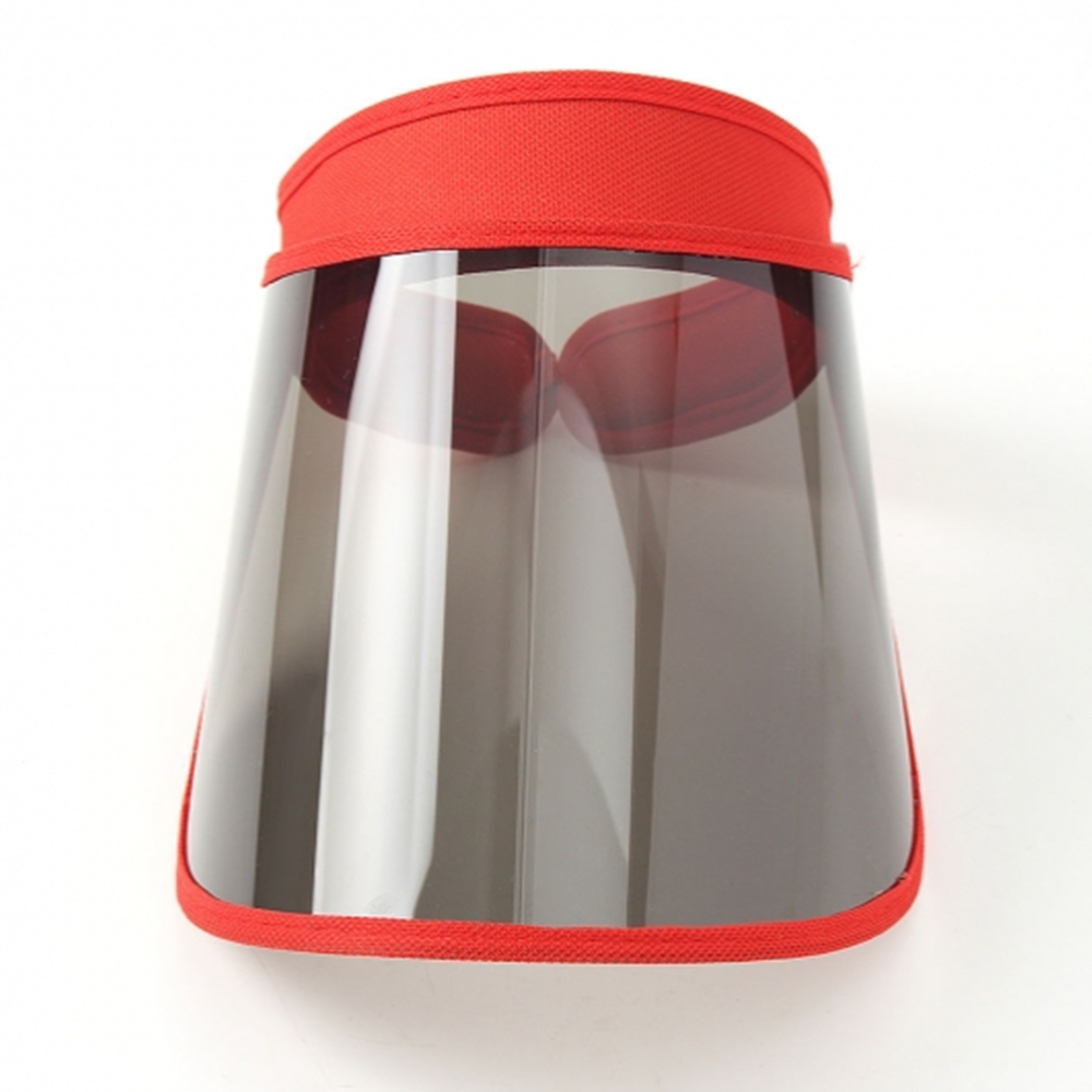 여름 여성썬캡 챙넓은 아줌마선캡 햇빛가리개 선가드 2p세트