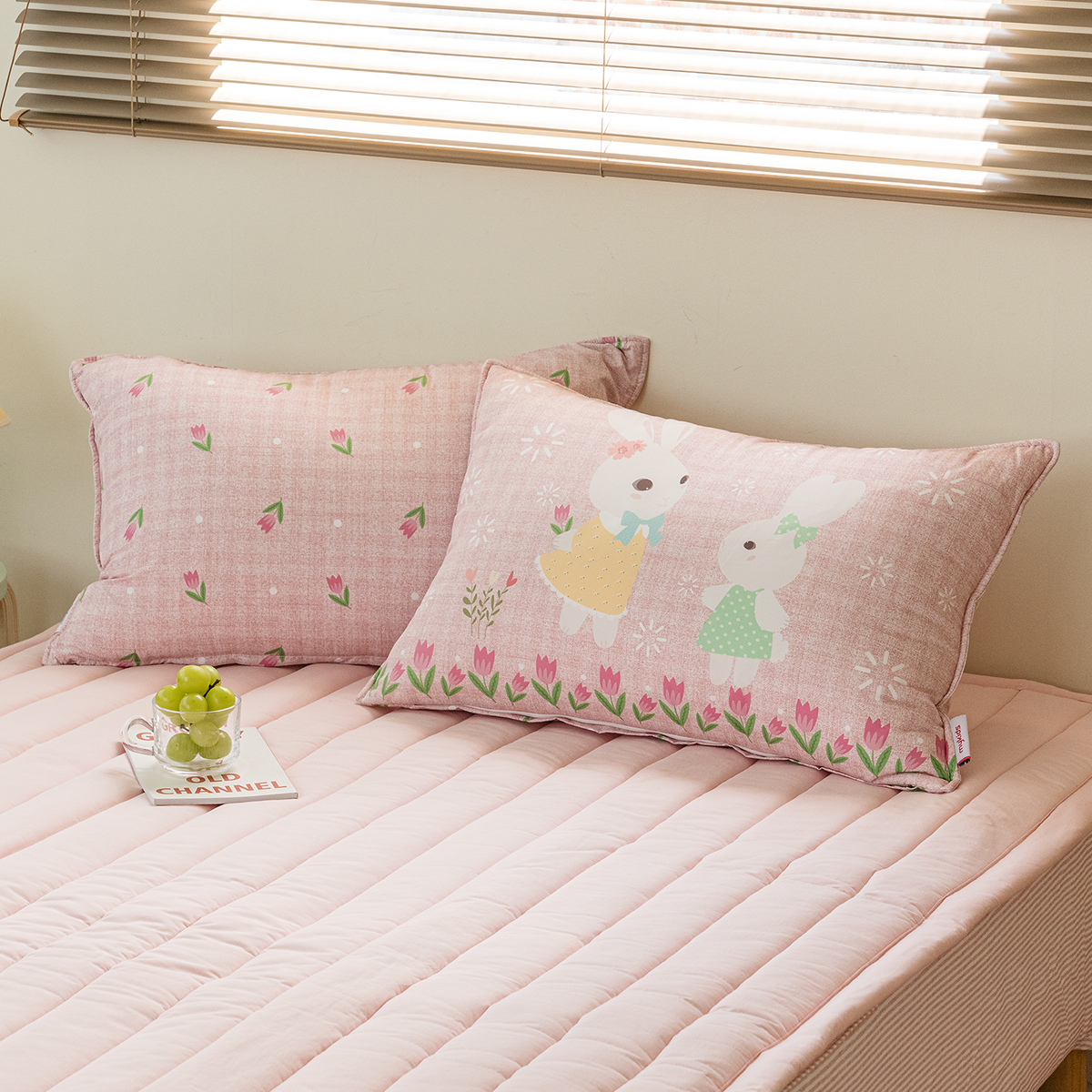 알러지케어 캐릭터 누빔 키즈베개커버 Winter 에이미보니타, 40x60cm