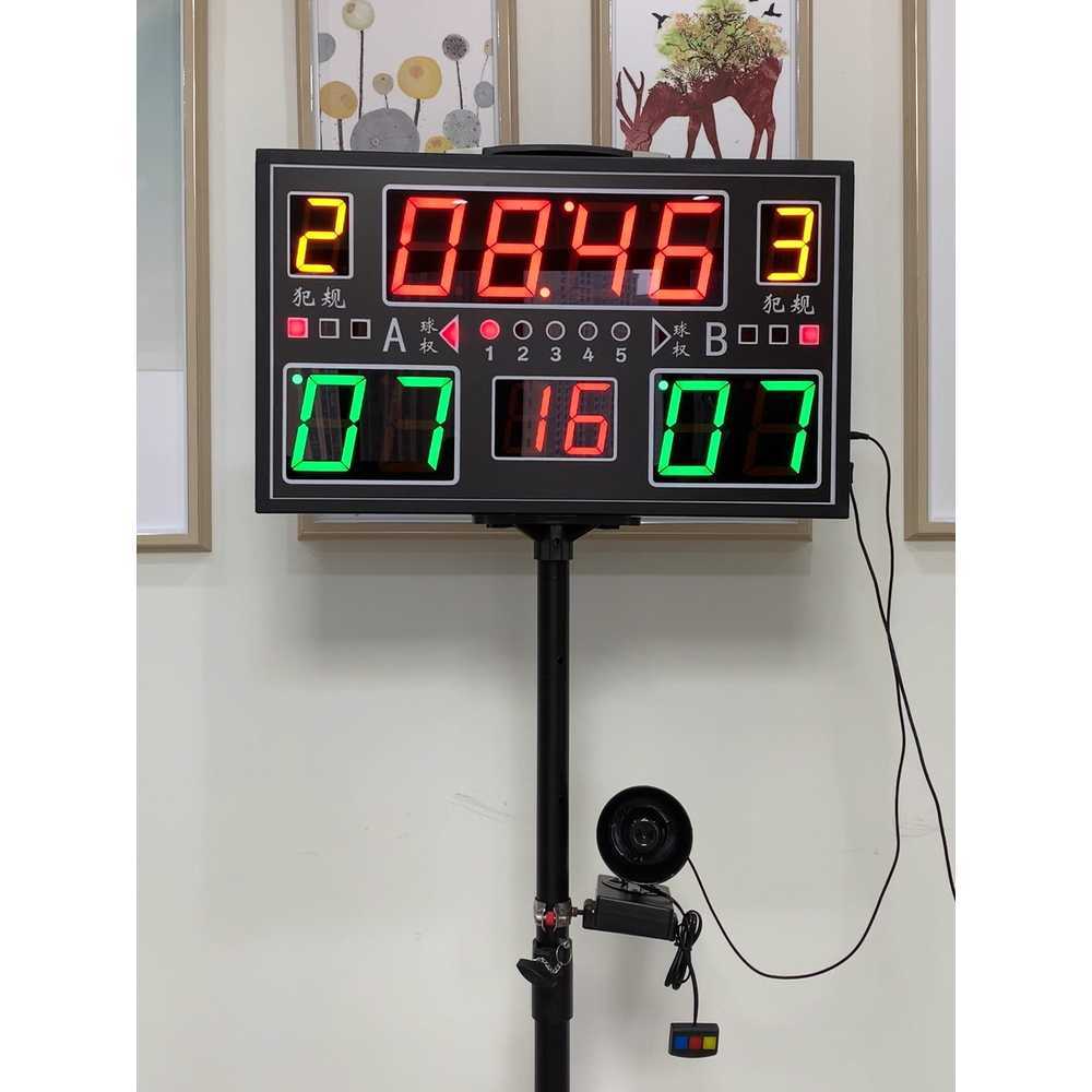 전자식 LED 점수판 스포츠 전광판 실내용 리모컨 조작 1100x600mm 원격 조정+부저 - 상세 이미지 4