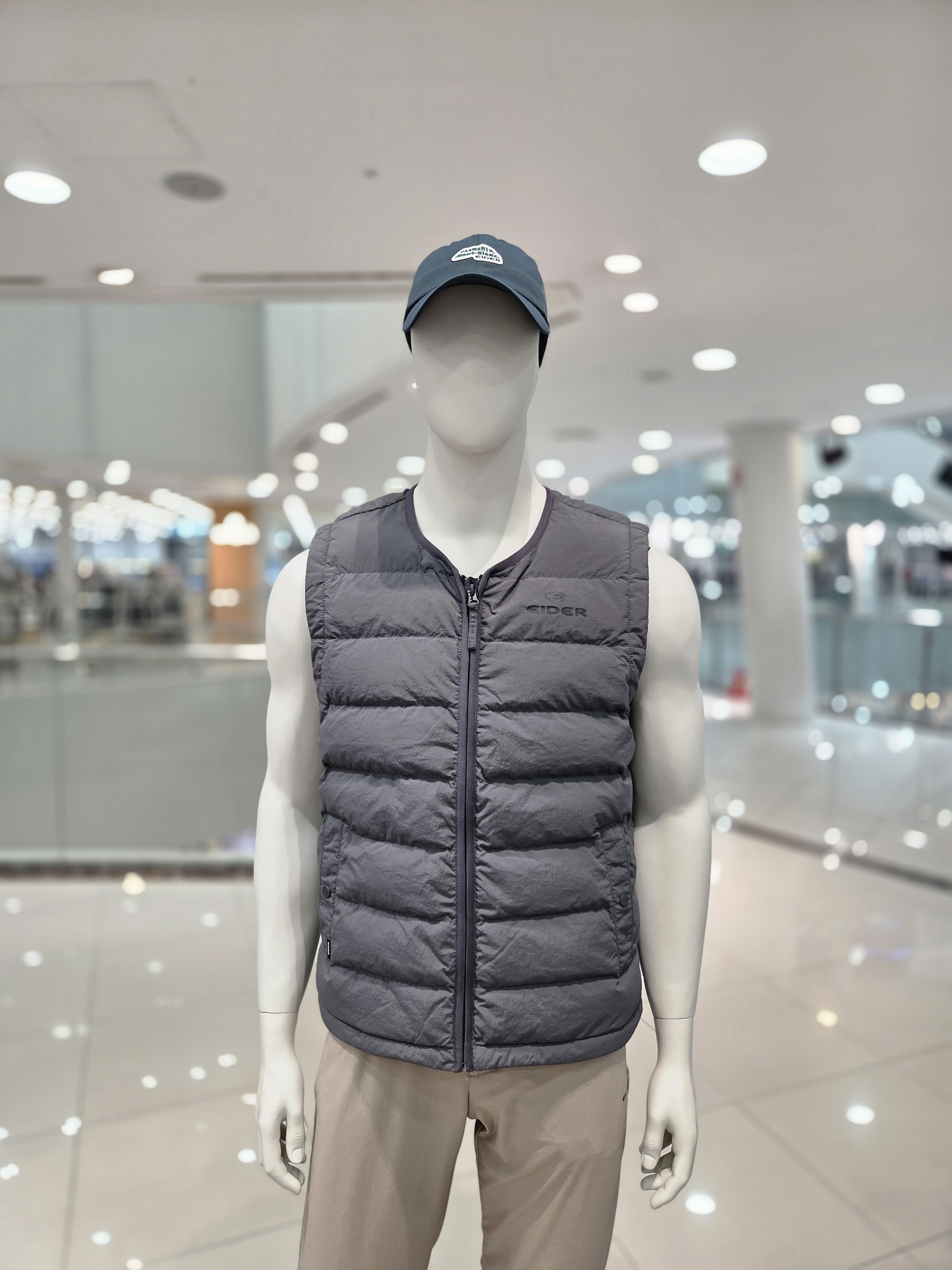 아이더 남성 경량 패딩 베스트 U넥 데일리 이너조끼 작업용 단체복 MU25681