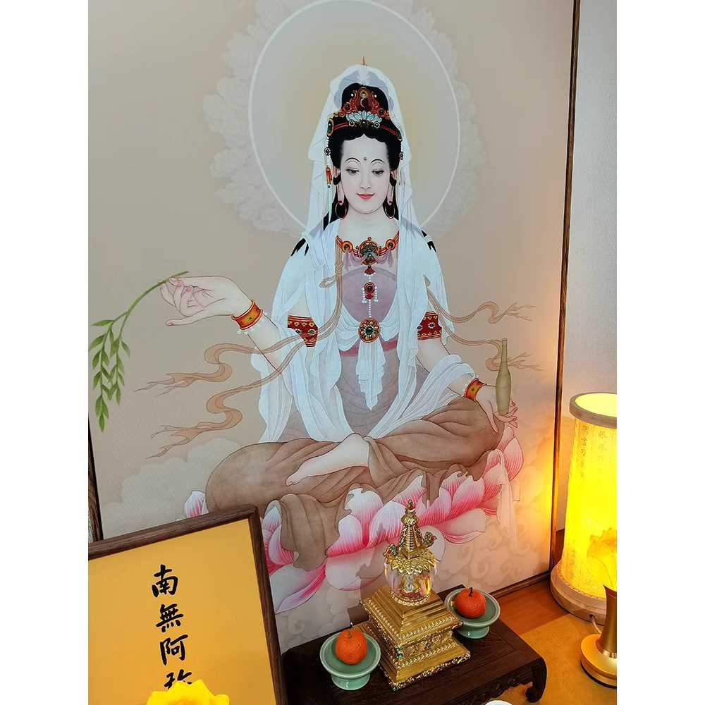 탱화 아미타불 초상화 대형 법당 그림 선녀 불교 선물 A - 상세 이미지 2