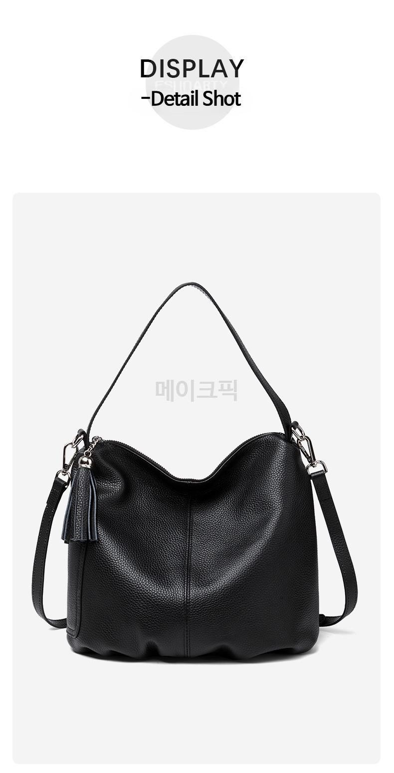 여성 대용량 토트백 다용도 크로스백 가벼운 휴대용 엄마 가방 간편한 사용 경량감 있는 데일리 스타일링 이미지 6