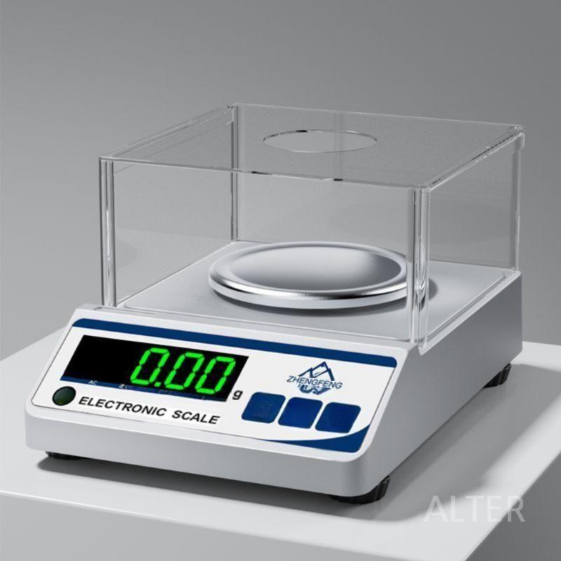 측정 계량기 산업용 소수점 초정밀 전자 실험실 저울 원판-200g 0.001g 방풍+추 - 상세 이미지 2