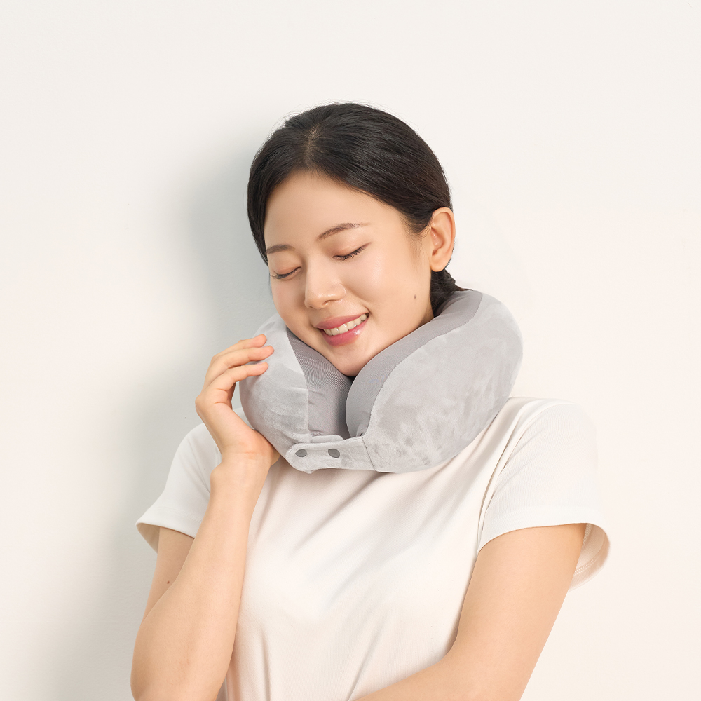 지티스 기내용 목베개 양면 여행용 비행기 휴대용 접히는 성인 상품 이미지