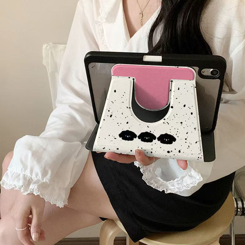 블랙독 캐릭터 회전 아이패드 케이스 iPadair4/5/6/7 iPadPro/11A16/10 - 상세 이미지 3
