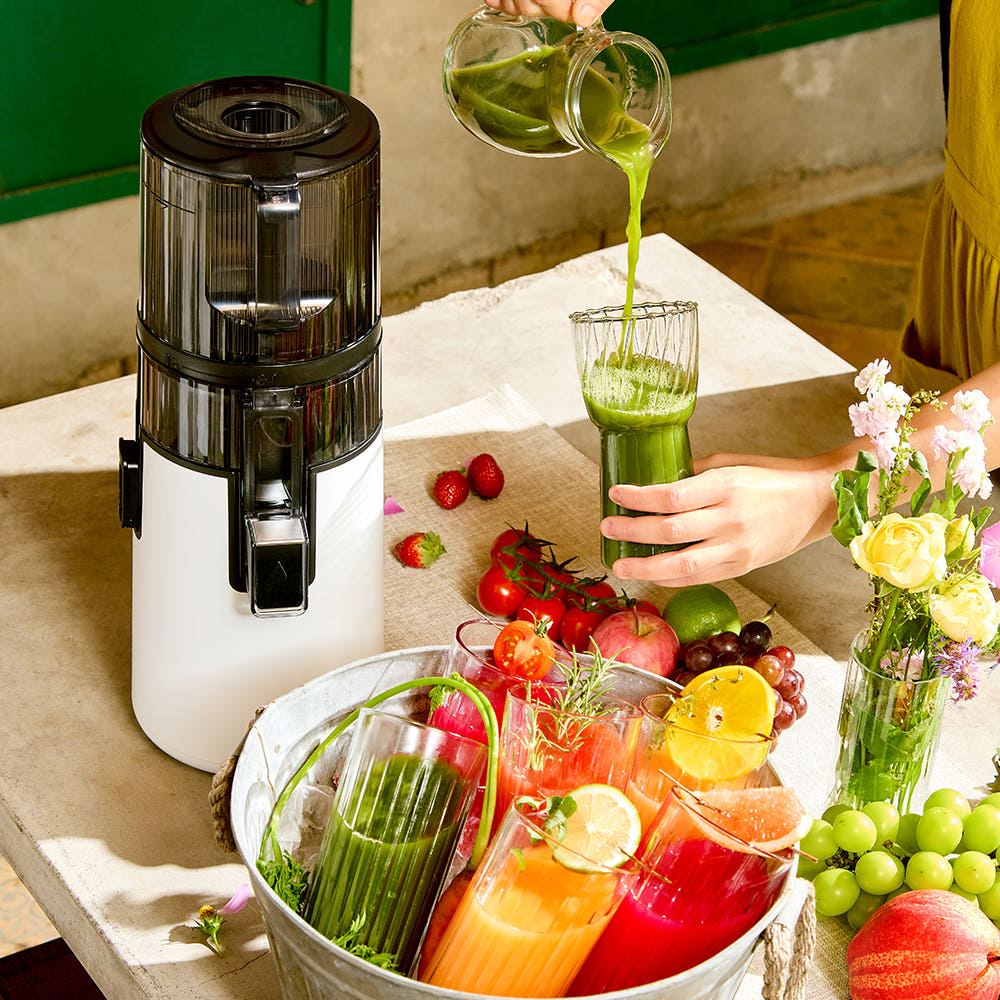 휴롬 착즙기 H410 5색상 / 녹즙기 원액기 쥬서기 엔자임주스