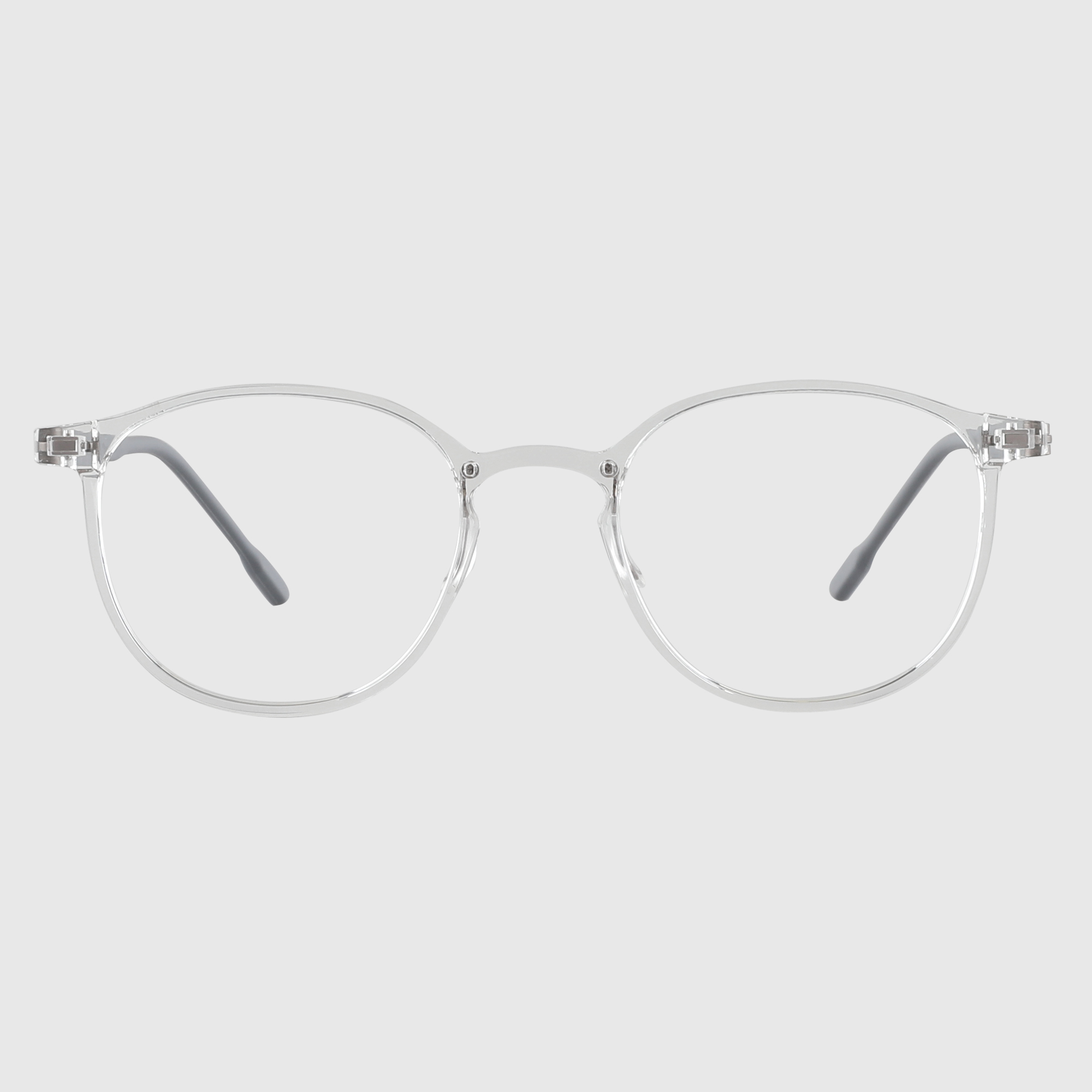 블루라이트차단 국산 나사없는 뿔테 빅사이즈 라운드 투명 안경테