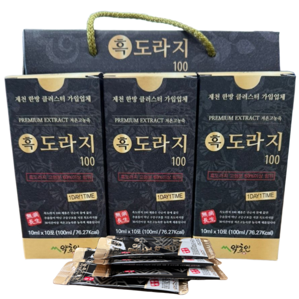 흑도라지진액 약도라지청 도라지즙 스틱 기력회복 약초인 30포, 1개