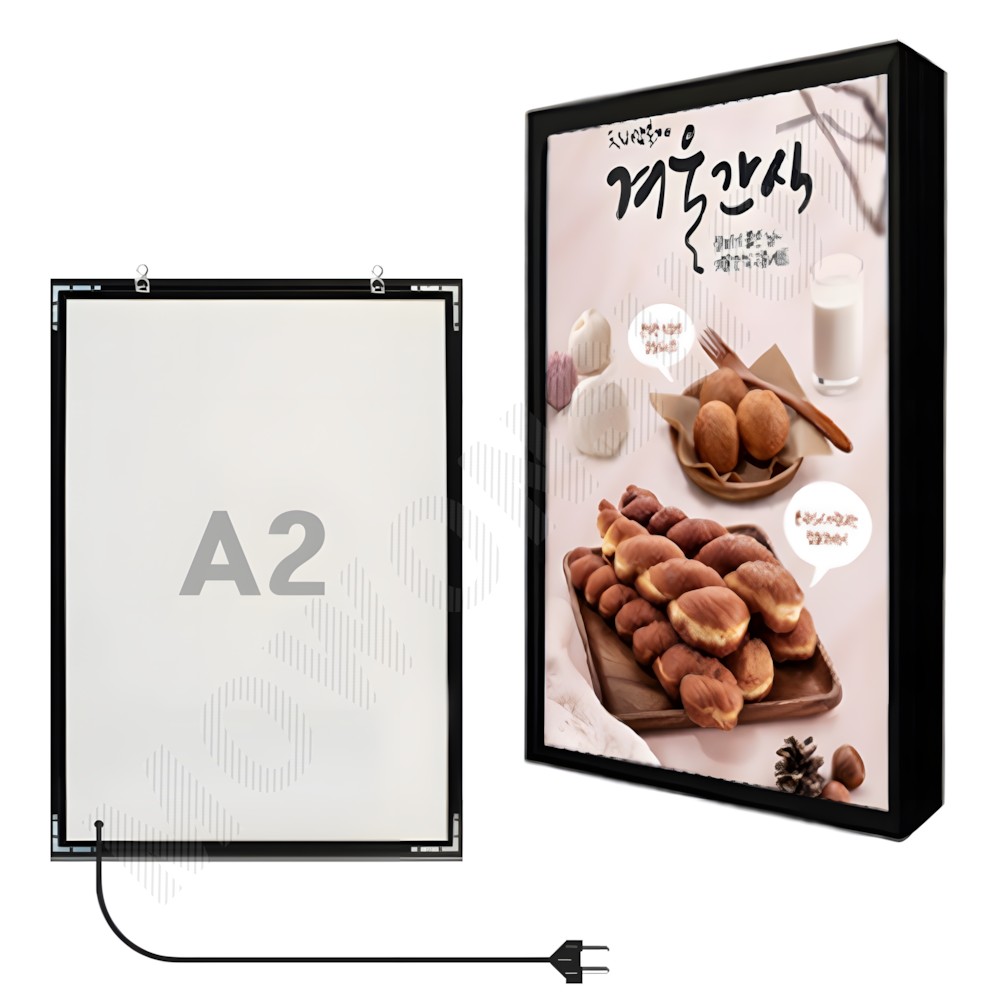 안내 전광판 광고 라이팅패널 조명 메뉴판 LED 광고판 실내 엘이디 A2 - 메인 이미지