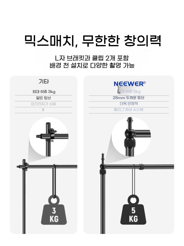 촬영 장비 거치대 카메라 스탠드 조명 데스크탑 장착 촬영용 유튜브 캠 고정 클립 - 상세 이미지 5