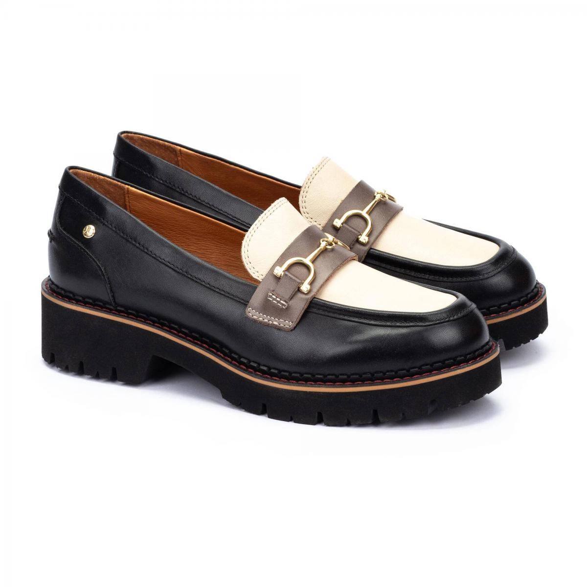 피콜리노스 프리미엄 컴포트 소가죽 플랫폼 로퍼 VICAR W6S-3889C2 BLACK - 상세 이미지 2