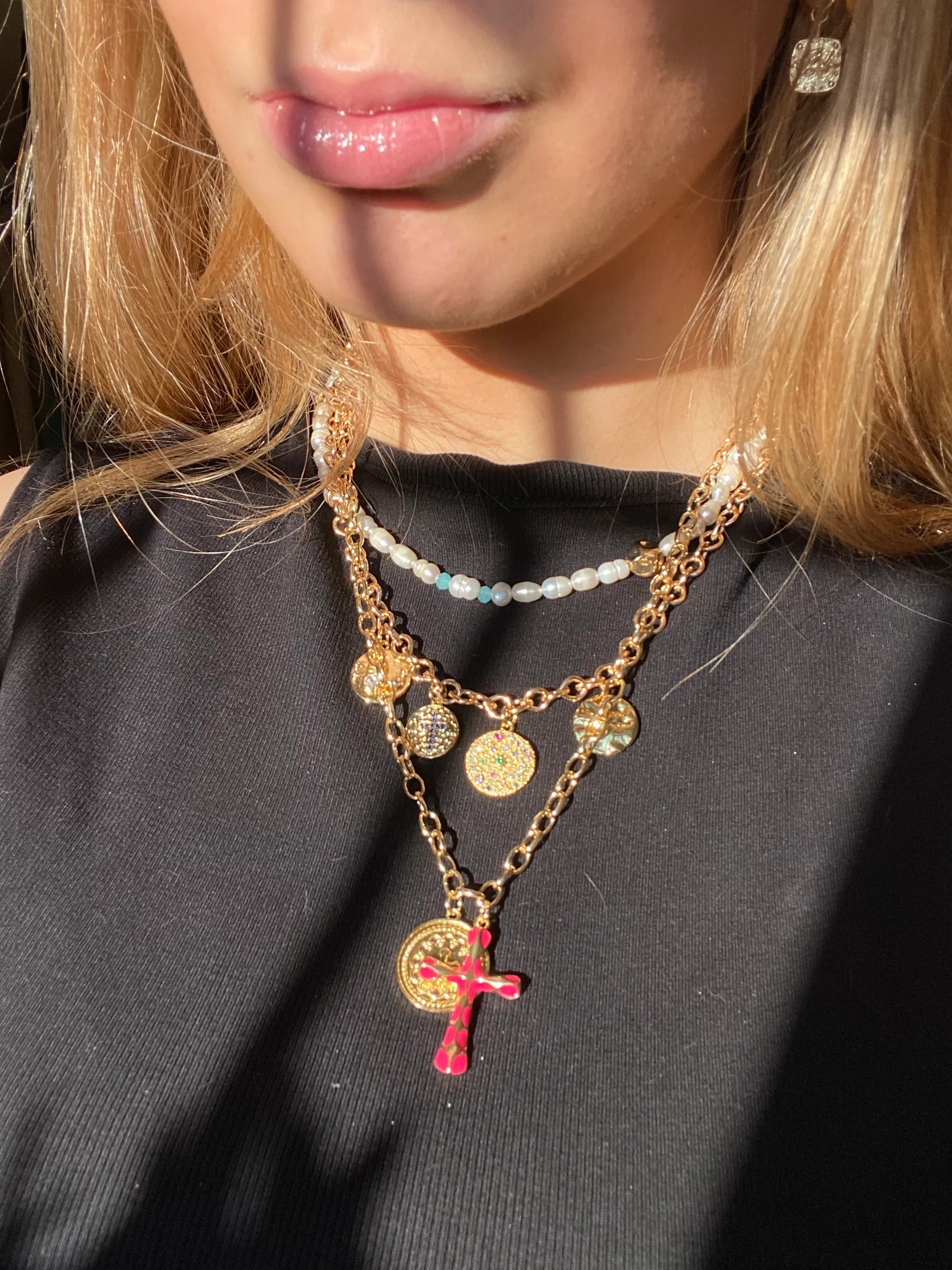 LA판타지 십자가목걸이 유럽 디자이너 팬던트목걸이 cross necklace - 상세 이미지 2