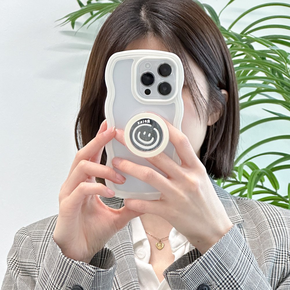미러 그립 톡홀더 핸드폰 귀여운 고양이 아크릴 레진 커플 스마트톡 이미지 6