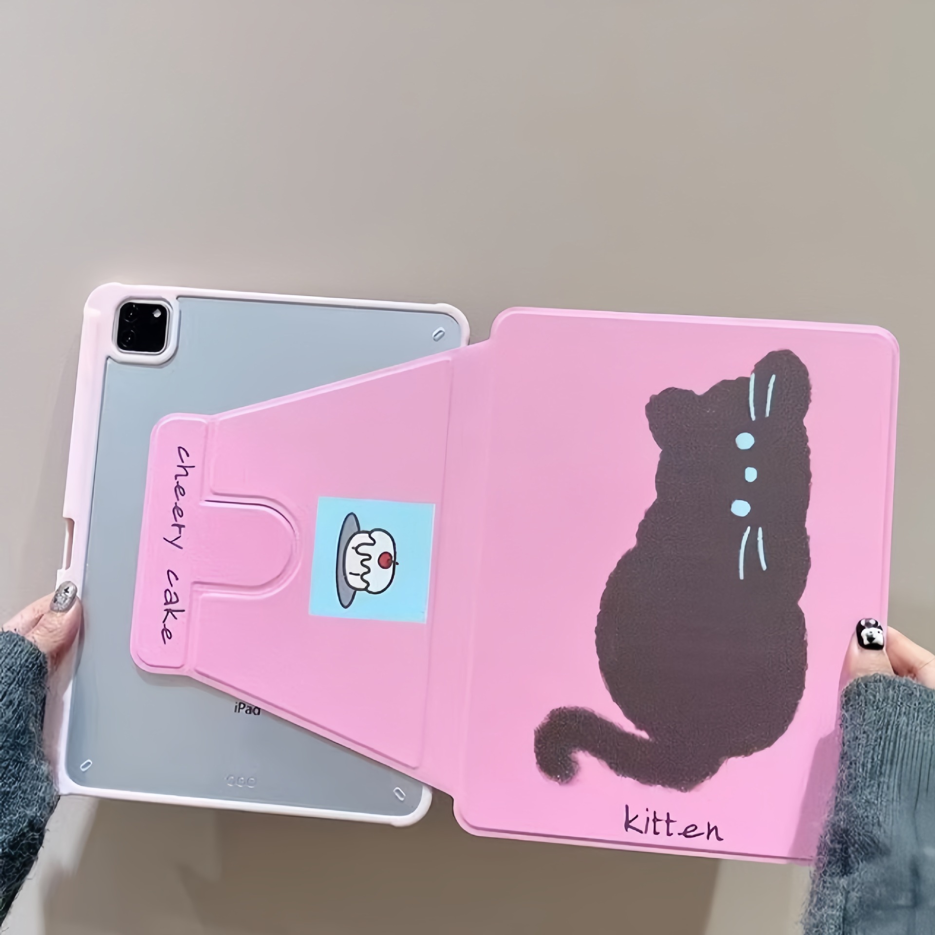 동물 캐릭터 회전 아이패드 케이스 iPadair4/5 2024Pro7/8/9/10th - 상세 이미지 3