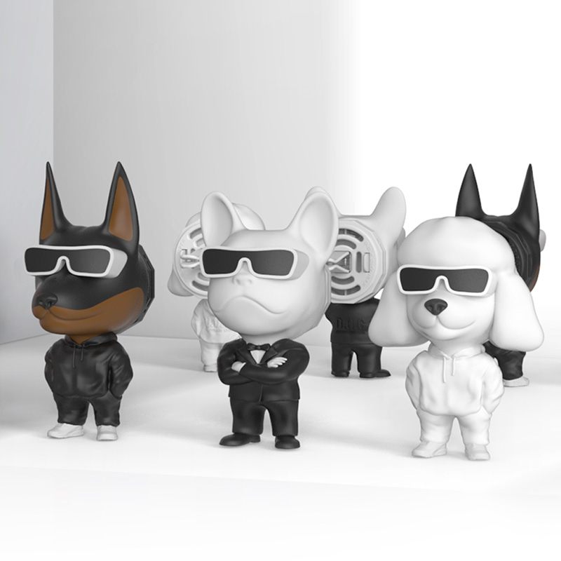 도그독 젠틀독 도베르만 피규어 차량용방향제 자동차 불독 송풍구 디퓨저 블랙체리