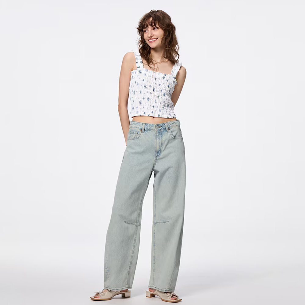 지유 바지 배럴 레그 청바지 71.0~75.0 cm 데님팬츠 358625,356006,352152 - 상세 이미지 3