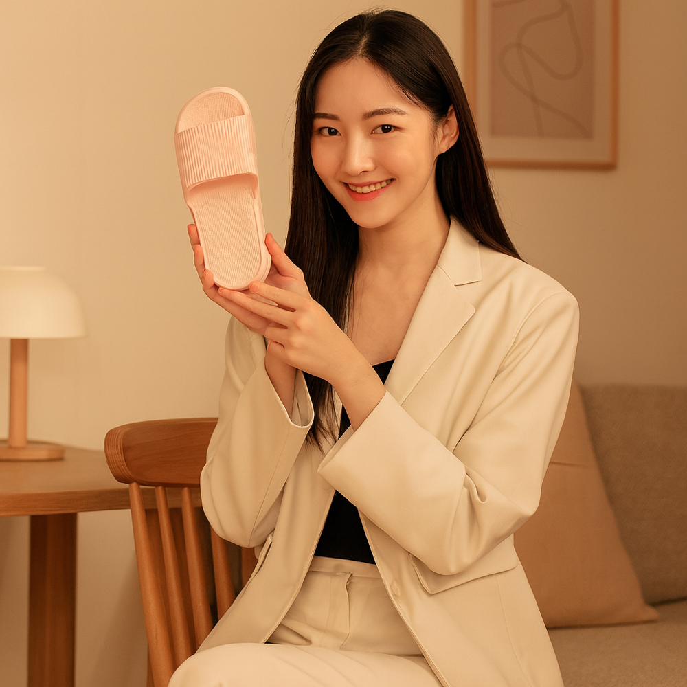 실내 슬리퍼 eva 거실 층간소음 슬리퍼 실내용 여름 병원 호텔 조리원 여성 가정용 - 상세 이미지 3