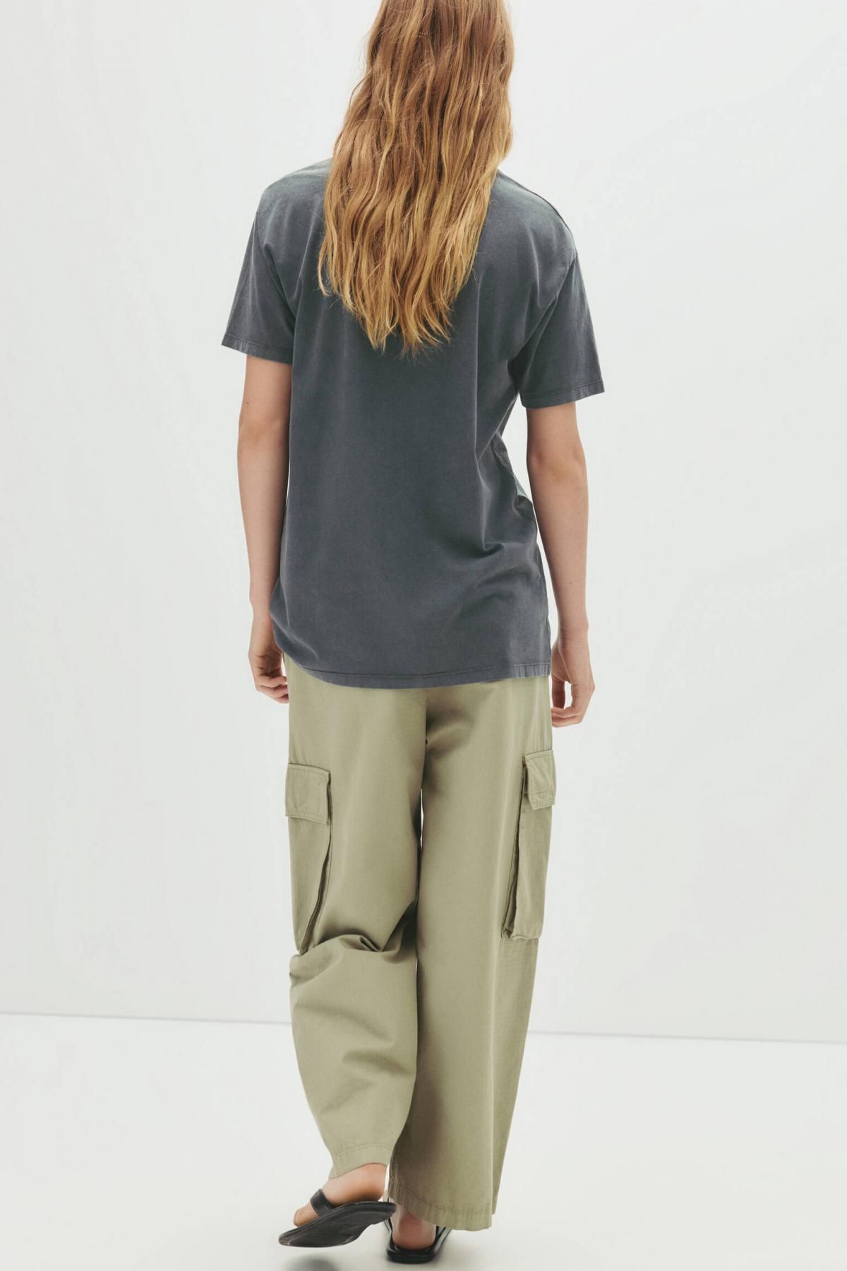 풀앤베어 도그 프린트 그래픽 반팔 티셔츠 7150/372 DARK GREY - 상세 이미지 3