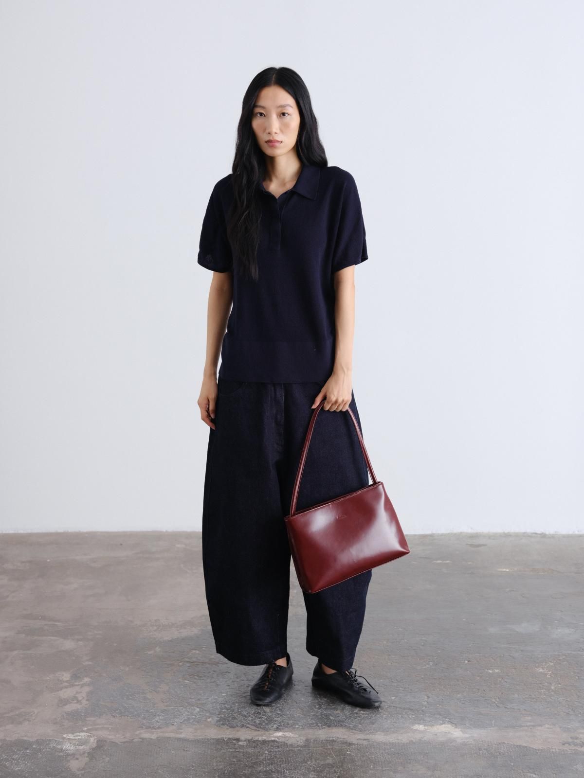 올랜드 클래식 버건디 비건레더 피나 숄더백 55528495972687 CHERRY RED - 상세 이미지 4