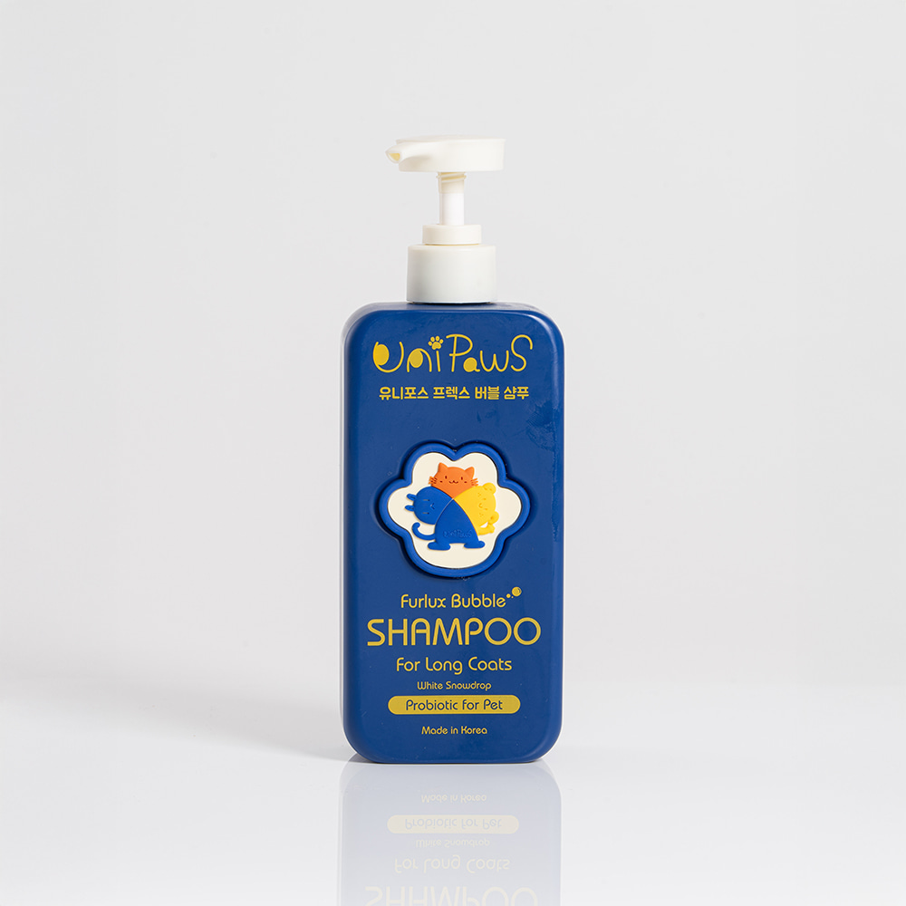 유니포스 프렉스 버블 샴푸 500ml 강아지 장모전용 - 상품 이미지