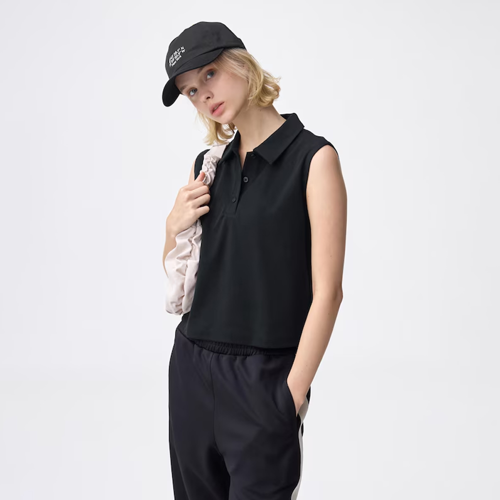 지유 폴로 셔츠 민소매 OSQ + EC 크롭 356308 - 상세 이미지 3