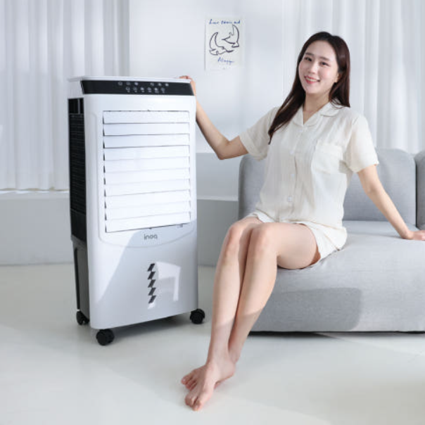 산업용냉풍기 40L 공업 업소용 저소음 리모콘 대용량 이동식 에어쿨러 - 상세 이미지 4