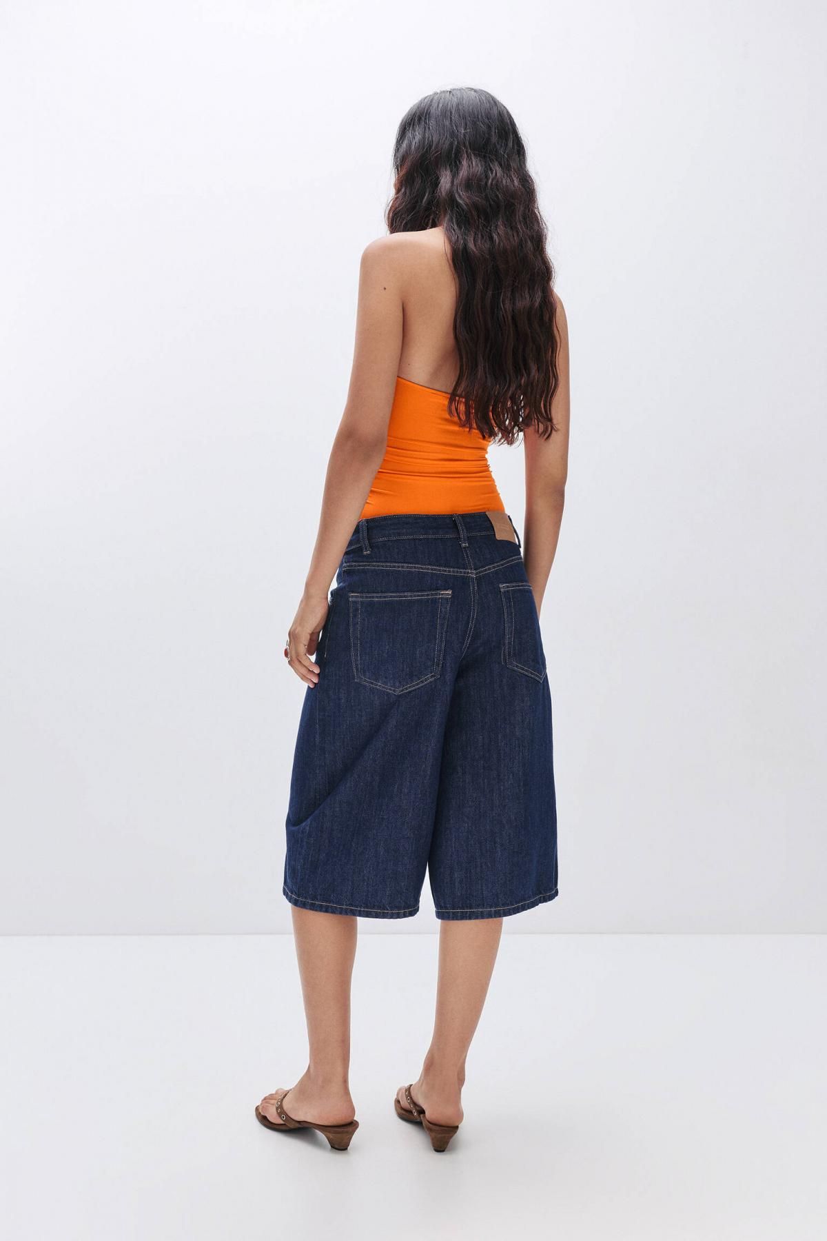 풀앤베어 비대칭 폴리아미드 바디수트 7150/385 ORANGE - 상세 이미지 4