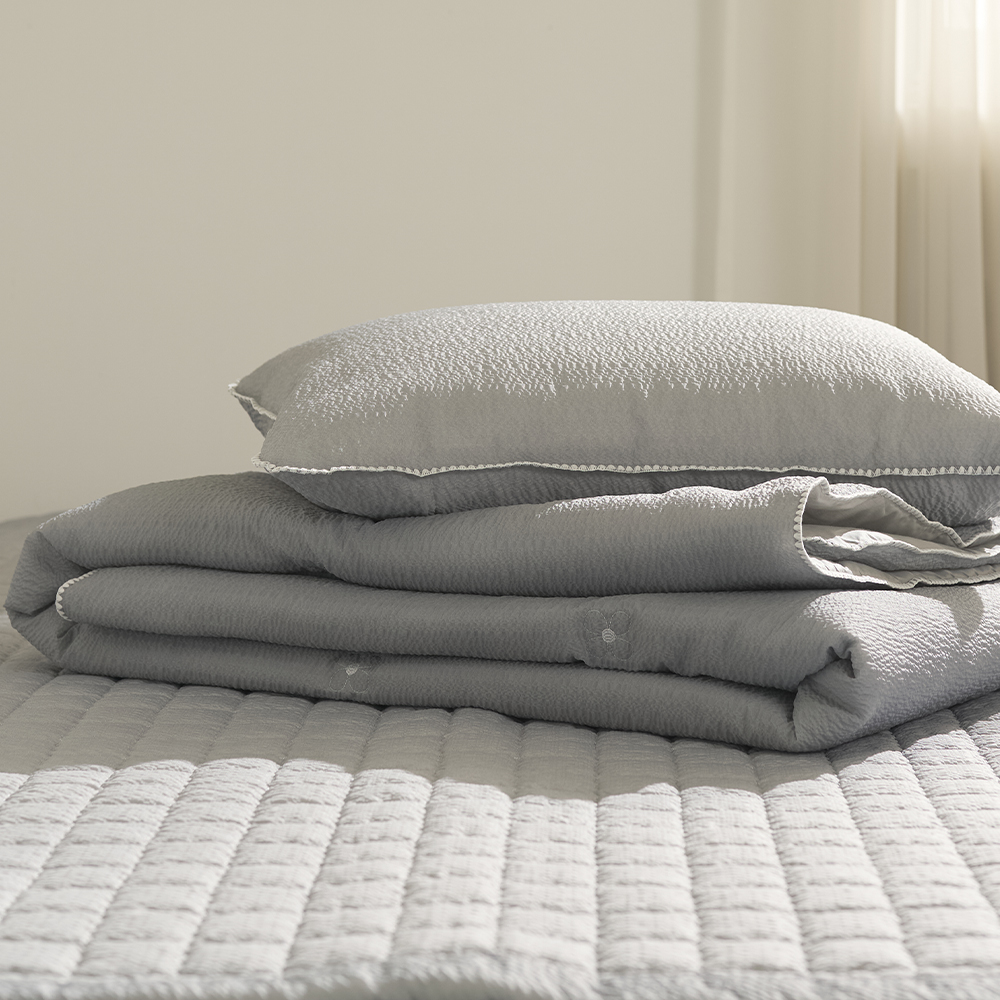 나라데코 순면 스노우리플 스프레드 시원한 여름이불 SS