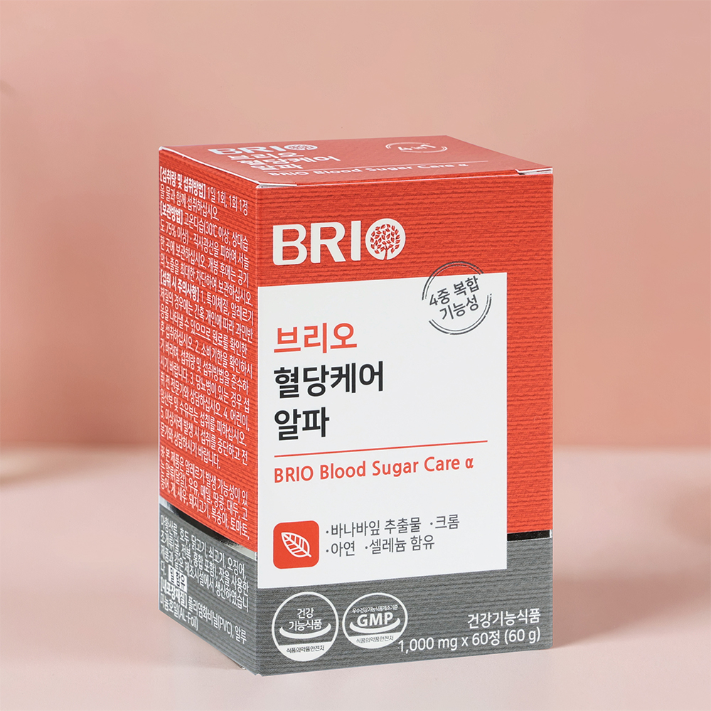 브리오 혈당케어 알파 / 바나바잎 추출물 크롬 아연 셀레늄 셀렌 영양제 60정, 6개 이미지 4
