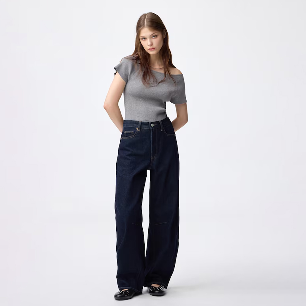 지유 바지 배럴 레그 청바지 71.0~75.0 cm 데님팬츠 358625,356006,352152 - 상세 이미지 2