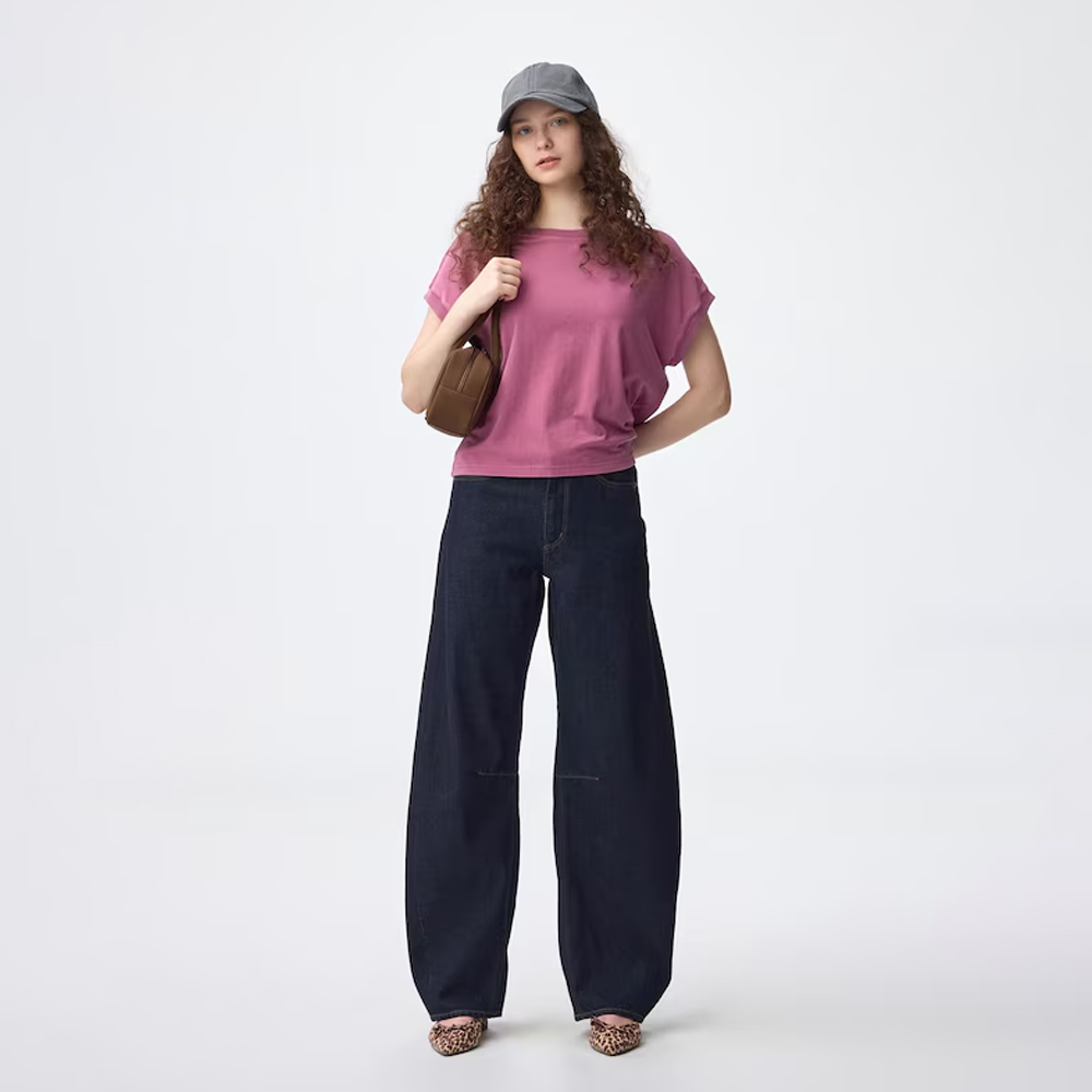 지유 바지 배럴 다리 청바지 A + EC 81.0cm 데님팬츠 357502 - 상세 이미지 2