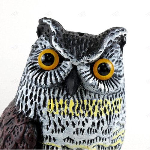 부엉이 비둘기 퇴치 모형 38CM 유해 조류 쫒기 용품 베란다 에어컨 실외기 텃밭 마당 농장 장식 인테리어 - 상세 이미지 3