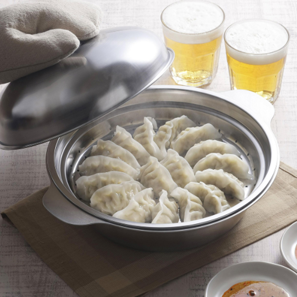 일본 돔형 스텐 찜기 찜솥 냄 인덕션 이유식 찜냄비 - 상세 이미지 4